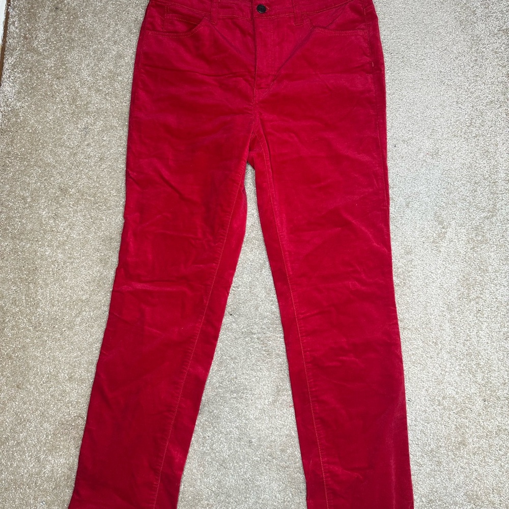 Talbots Cherry Red High-Rise Pants
